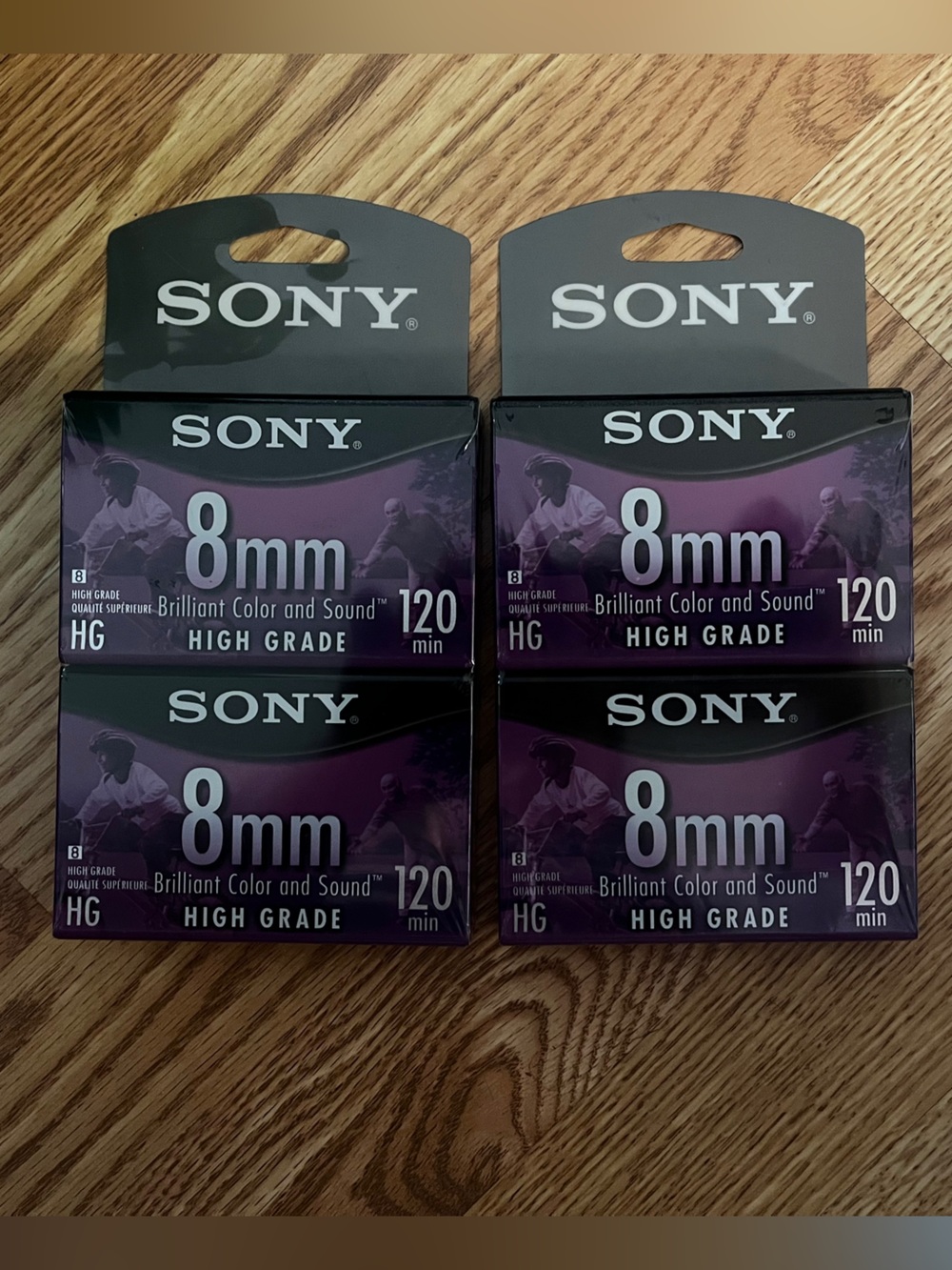 Sony 8mm High Grade Video Tapes (Four-Pack) Brand New